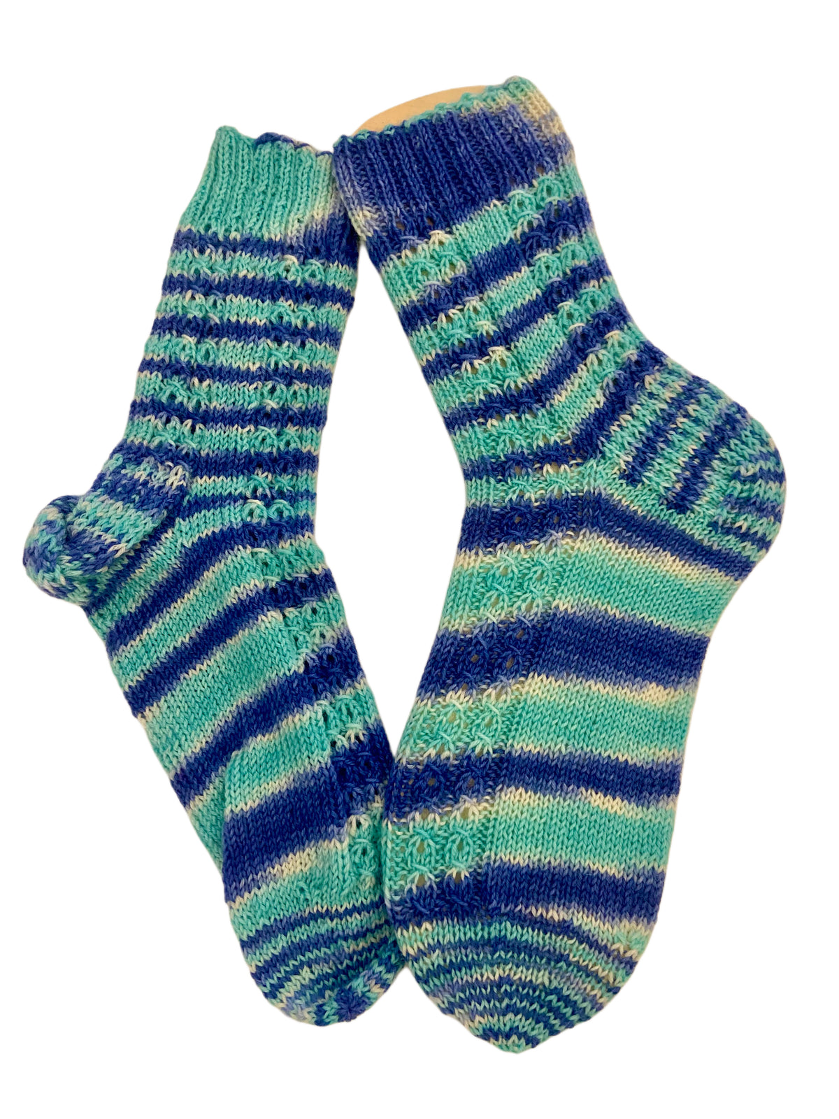 Handgestrickte Socken, Gr. 40/41