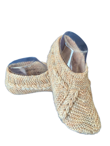 Hausschuhe, Puschen, Sofaschuhe, Bettschuhe, Handarbeit, Gr. 36/37