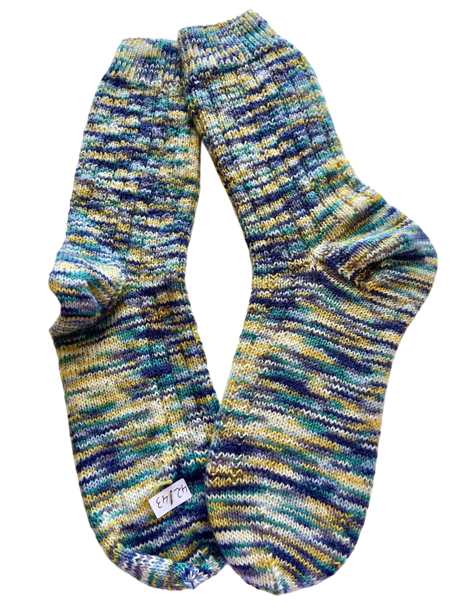Handgestrickte Socken, Gr. 42/43