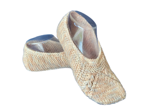 Hausschuhe, Puschen, Sofaschuhe, Bettschuhe, Handarbeit, Gr. 37/38