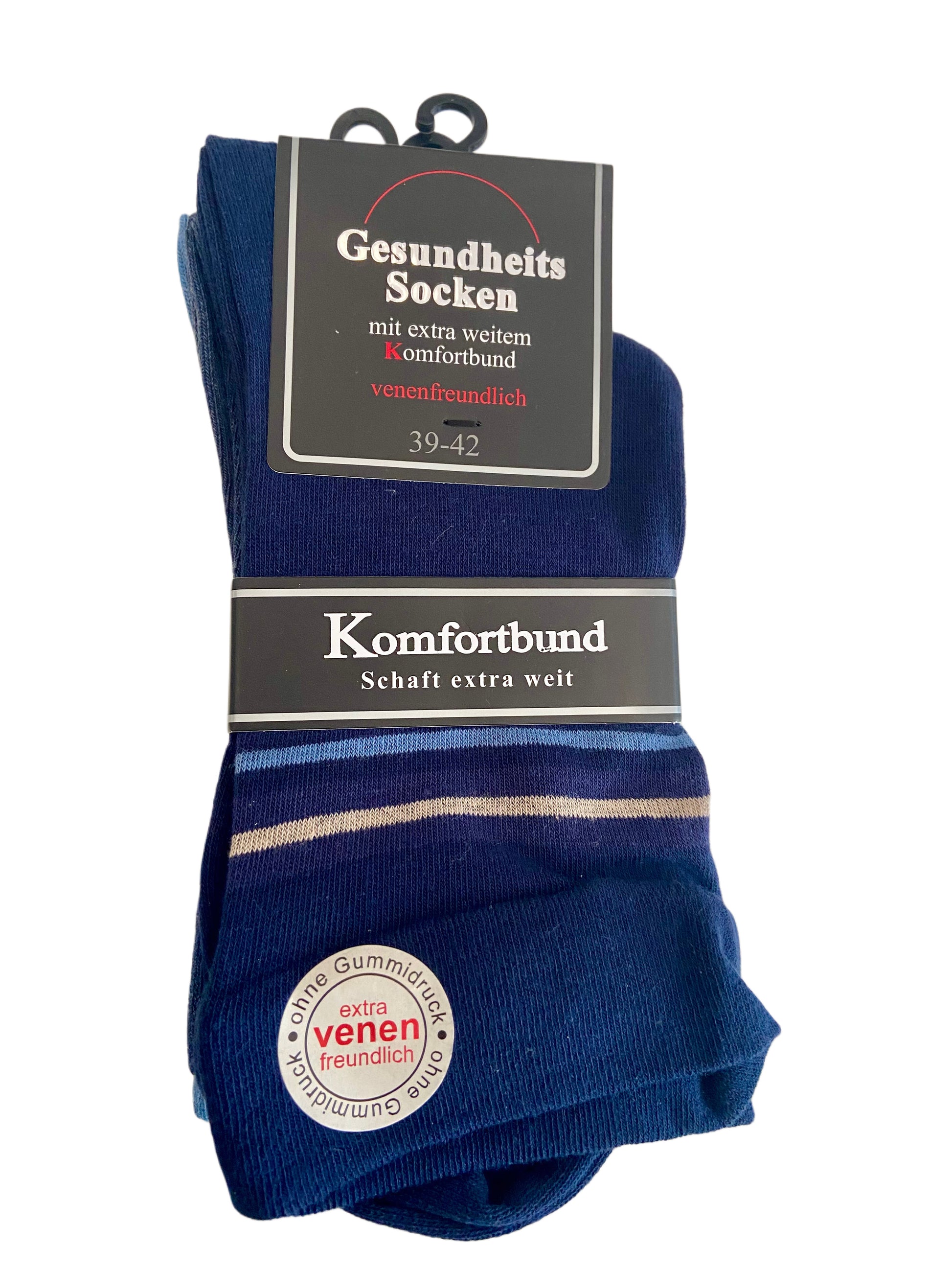 Gesundheitssocken, ohne Gummi, 3er Pack