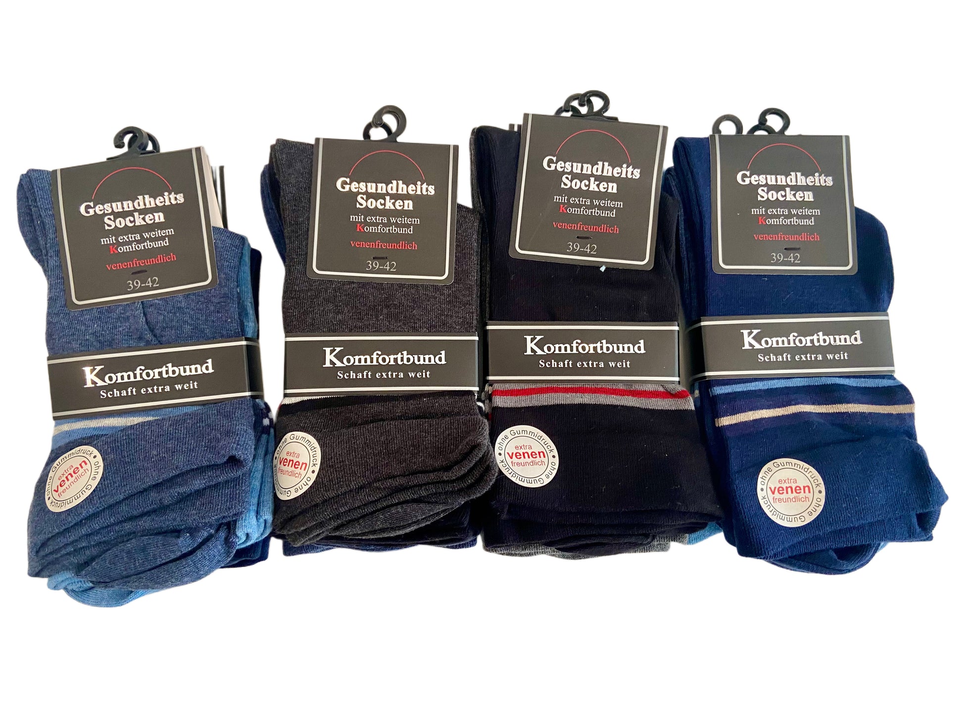 Gesundheitssocken, ohne Gummi, 3er Pack