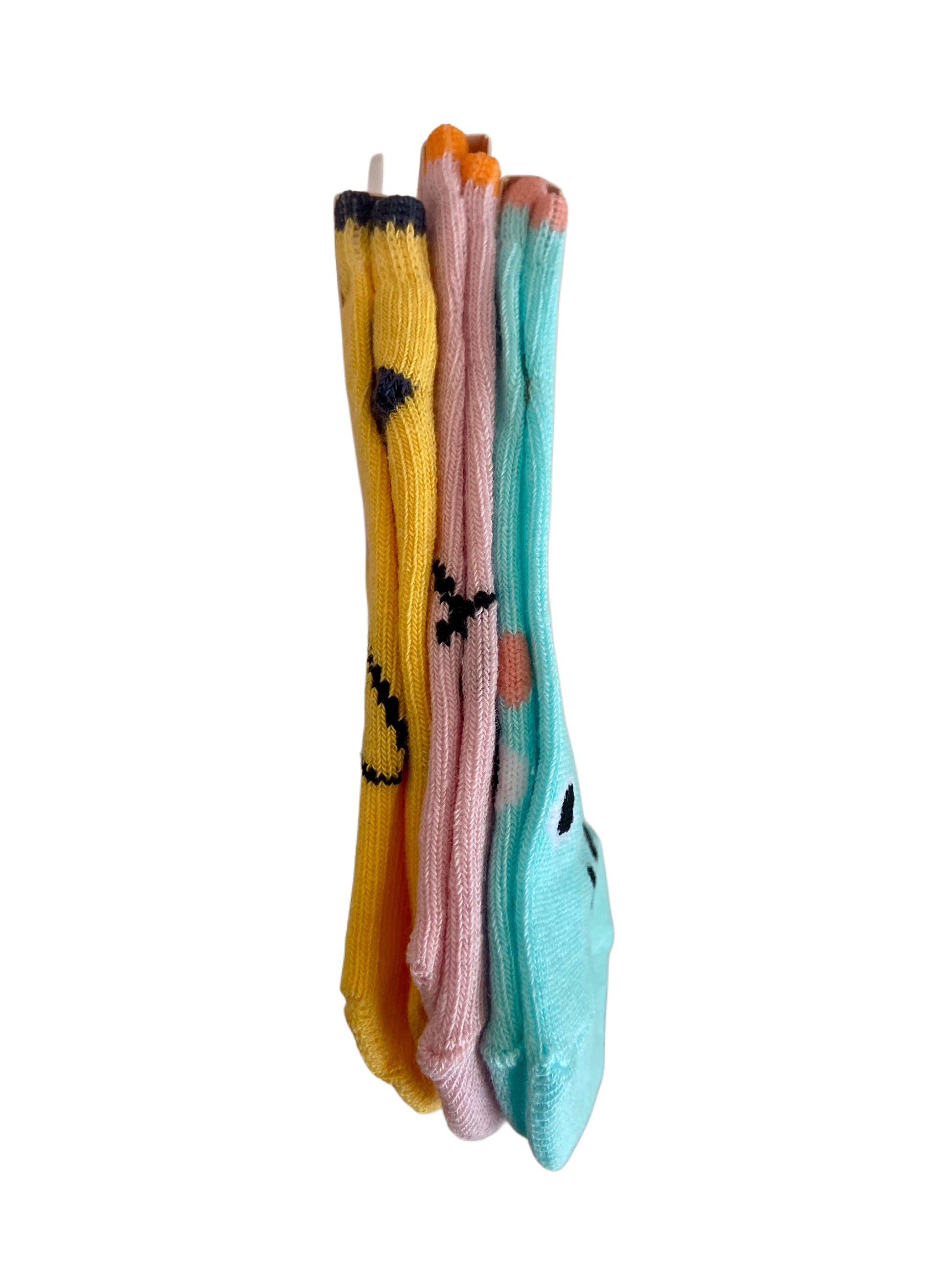 Kindersneaker Tiergesichter, 3er Pack