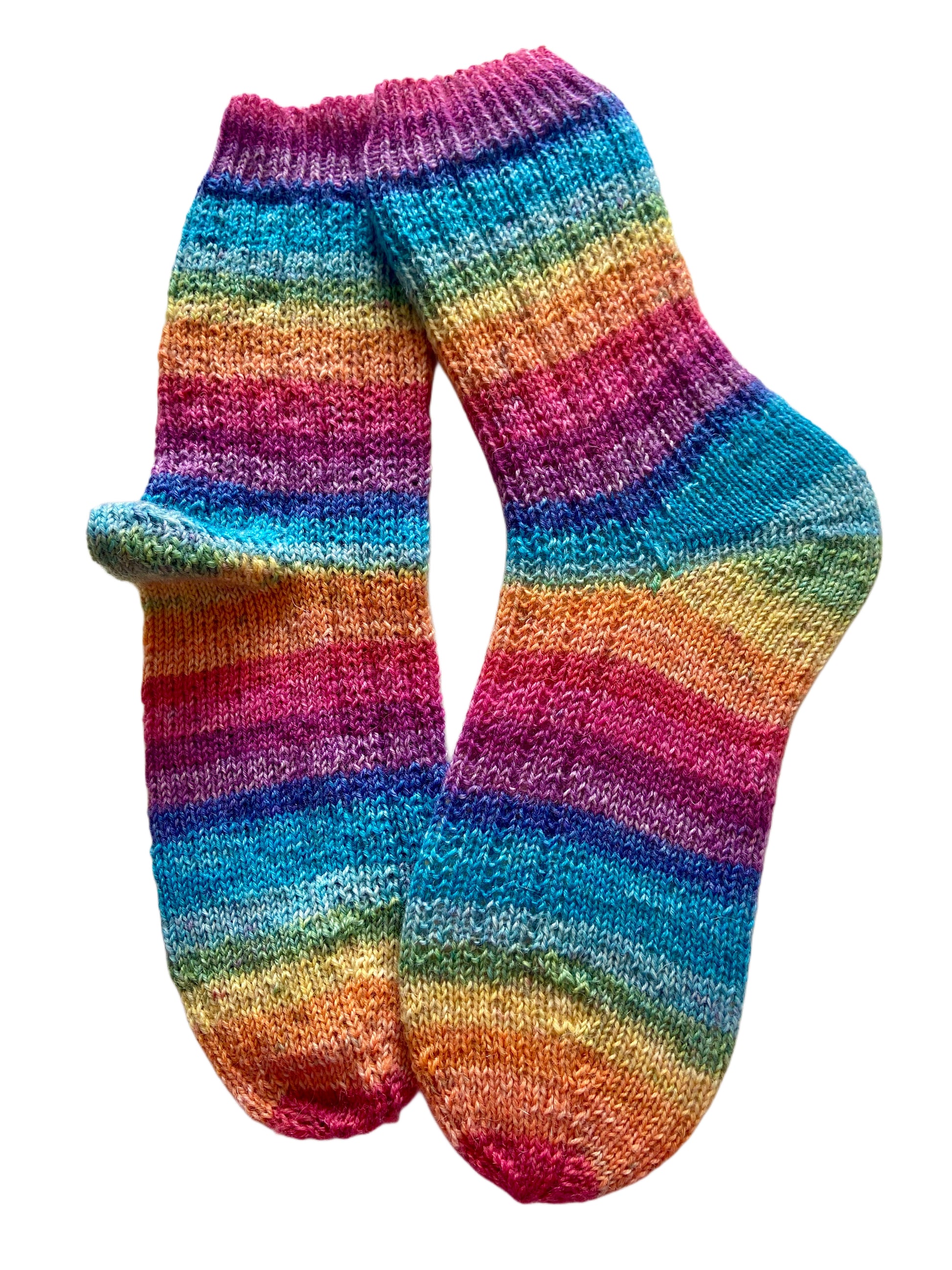 Handgestrickte Socken, Gr. 39/40