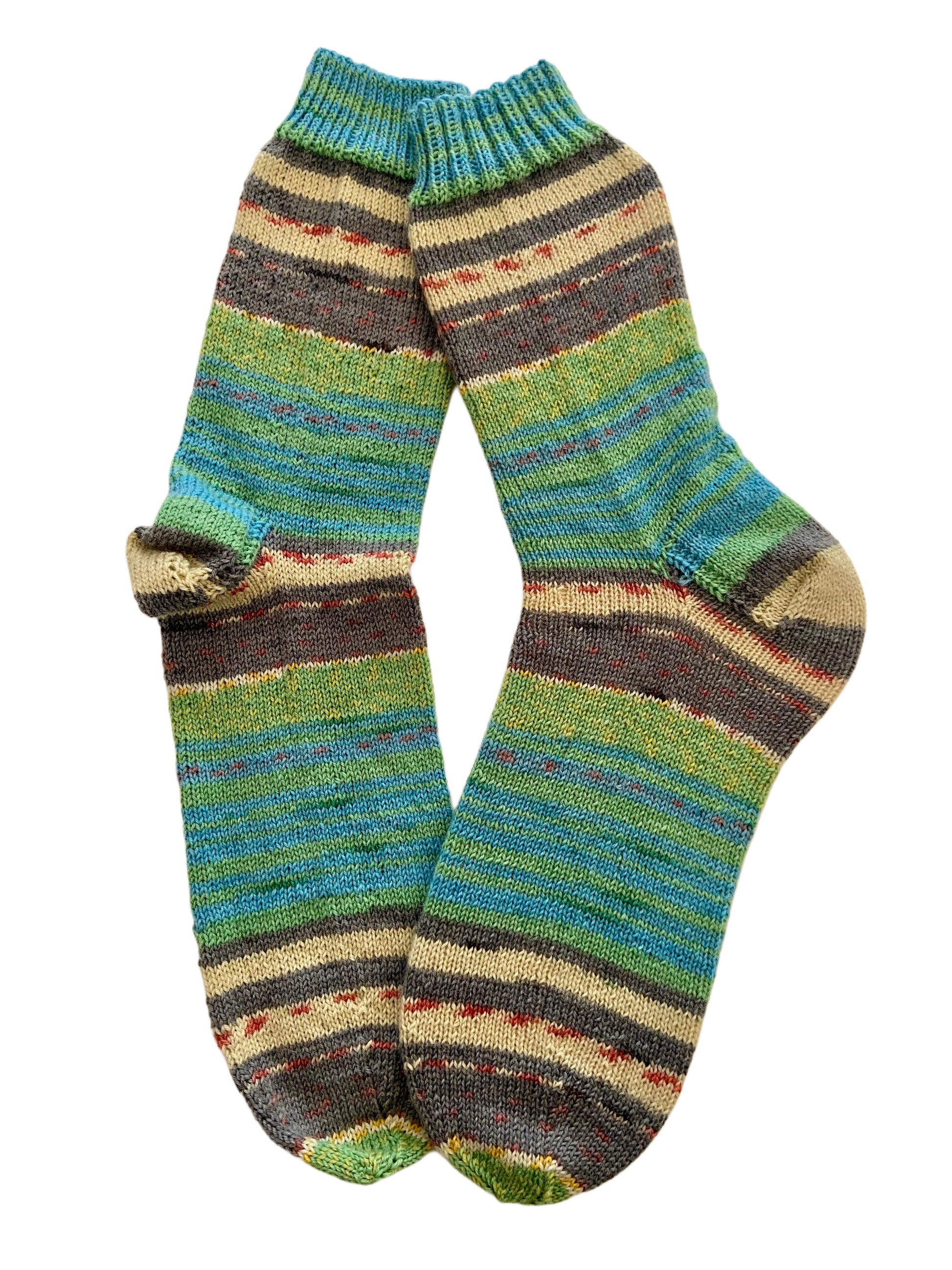 Handgestrickte Socken, Gr. 47/48