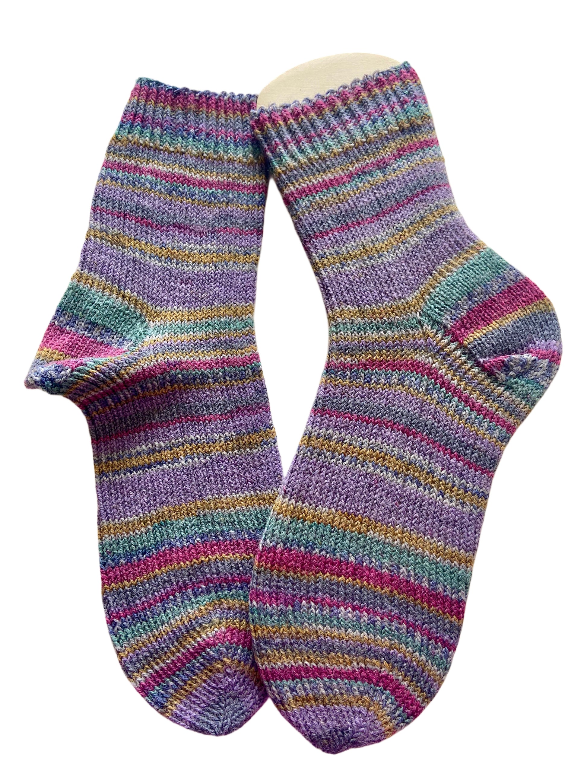 Handgestrickte Socken, Gr. 39/40