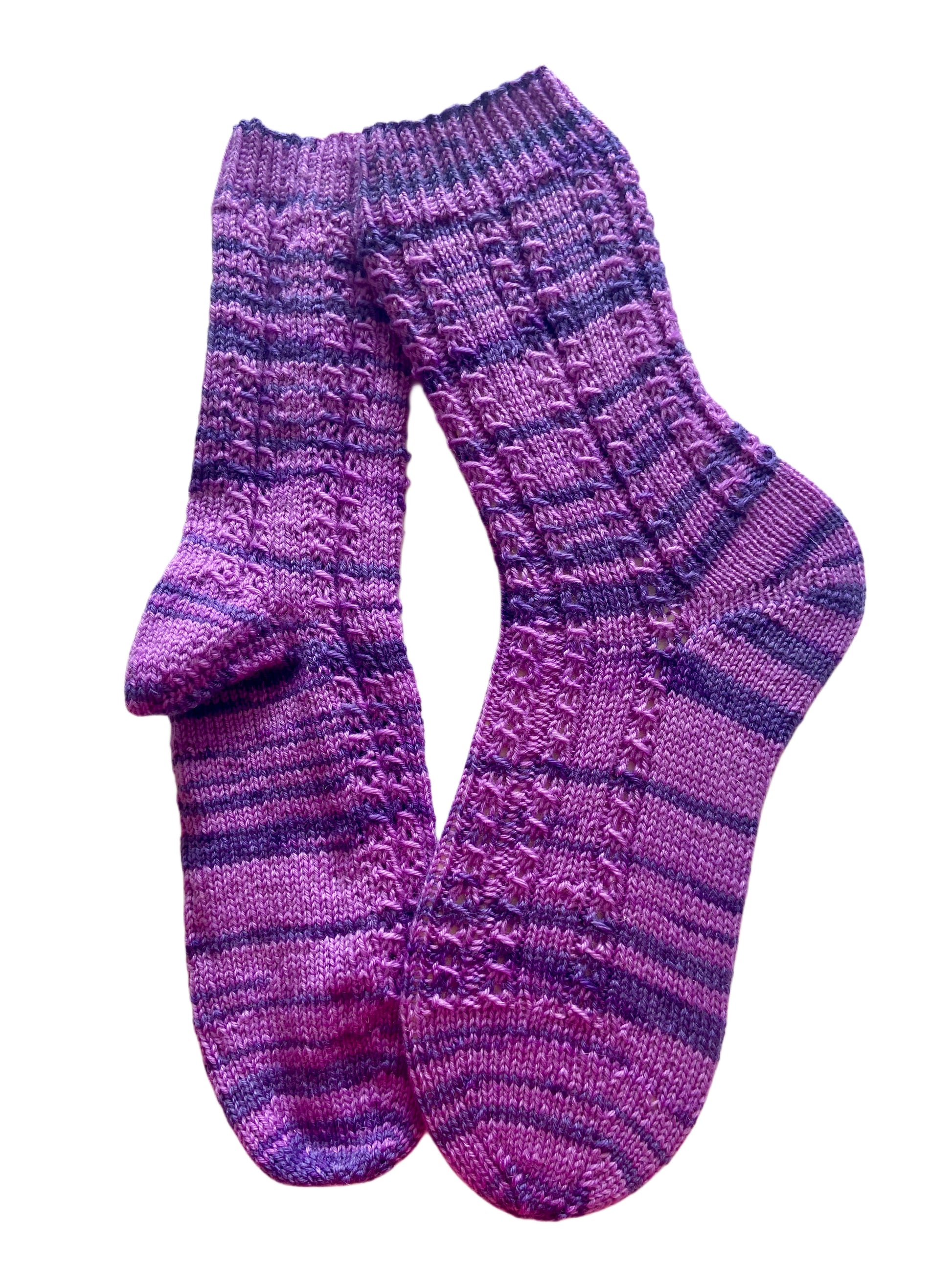 Handgestrickte Socken mit KASCHMIR, Gr. 37/38