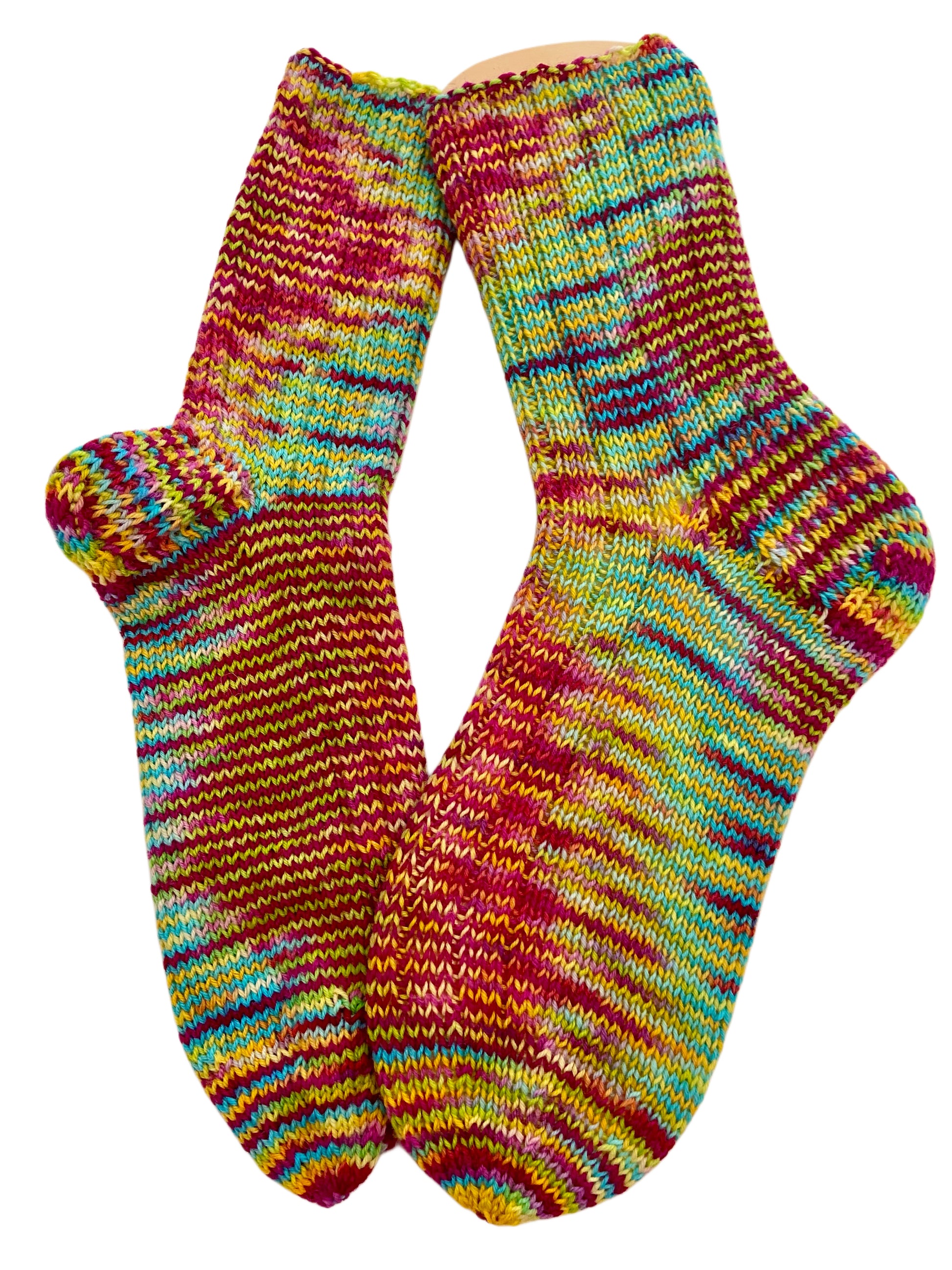Handgestrickte Socken, Gr. 40/41