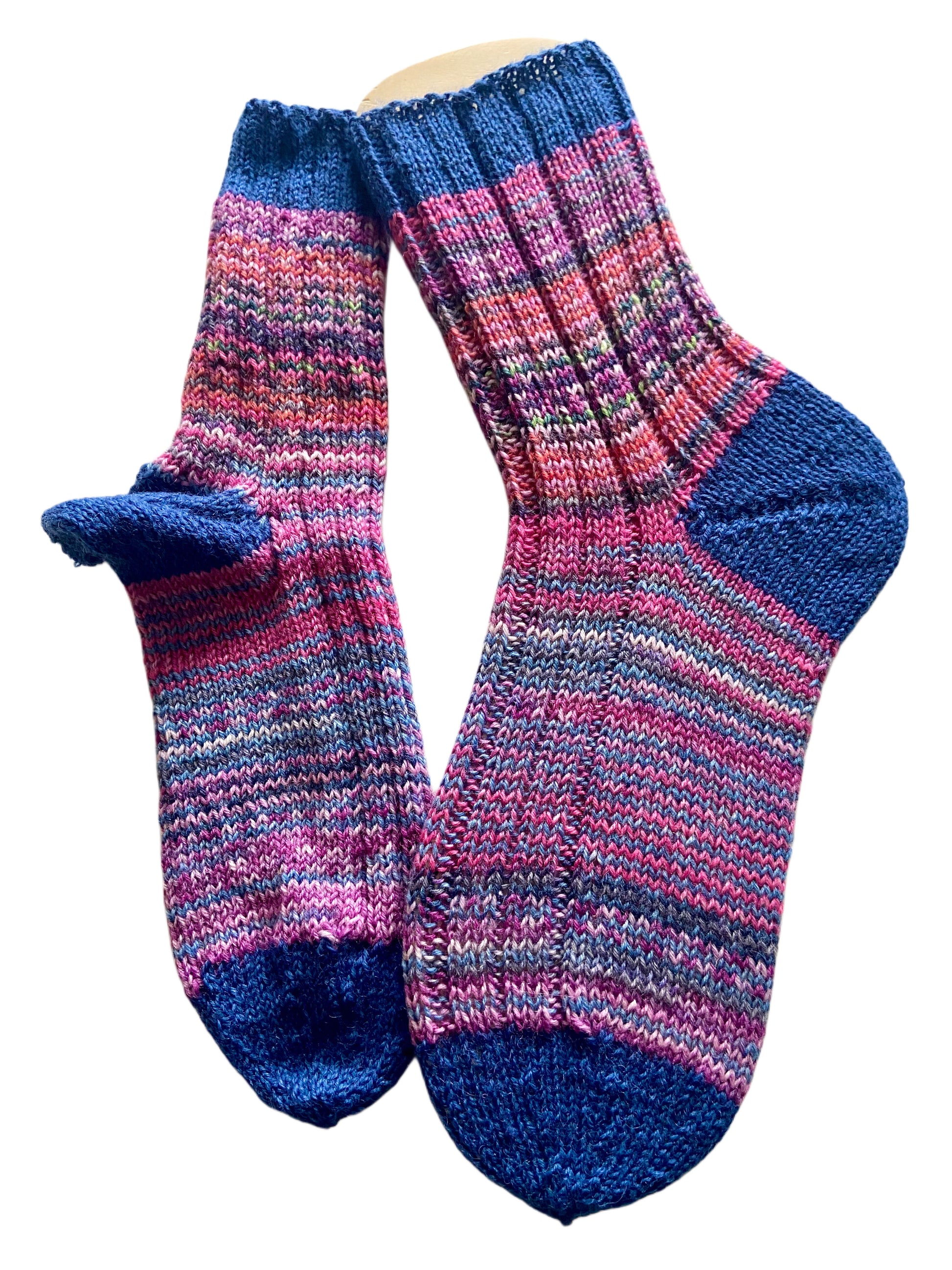 Handgestrickte Socken, Gr. 40/41