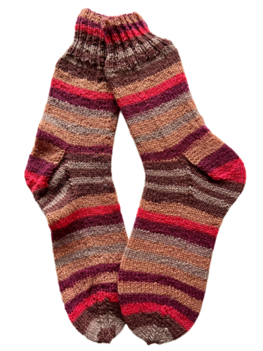 Handgestrickte Socken, Gr. 41/42