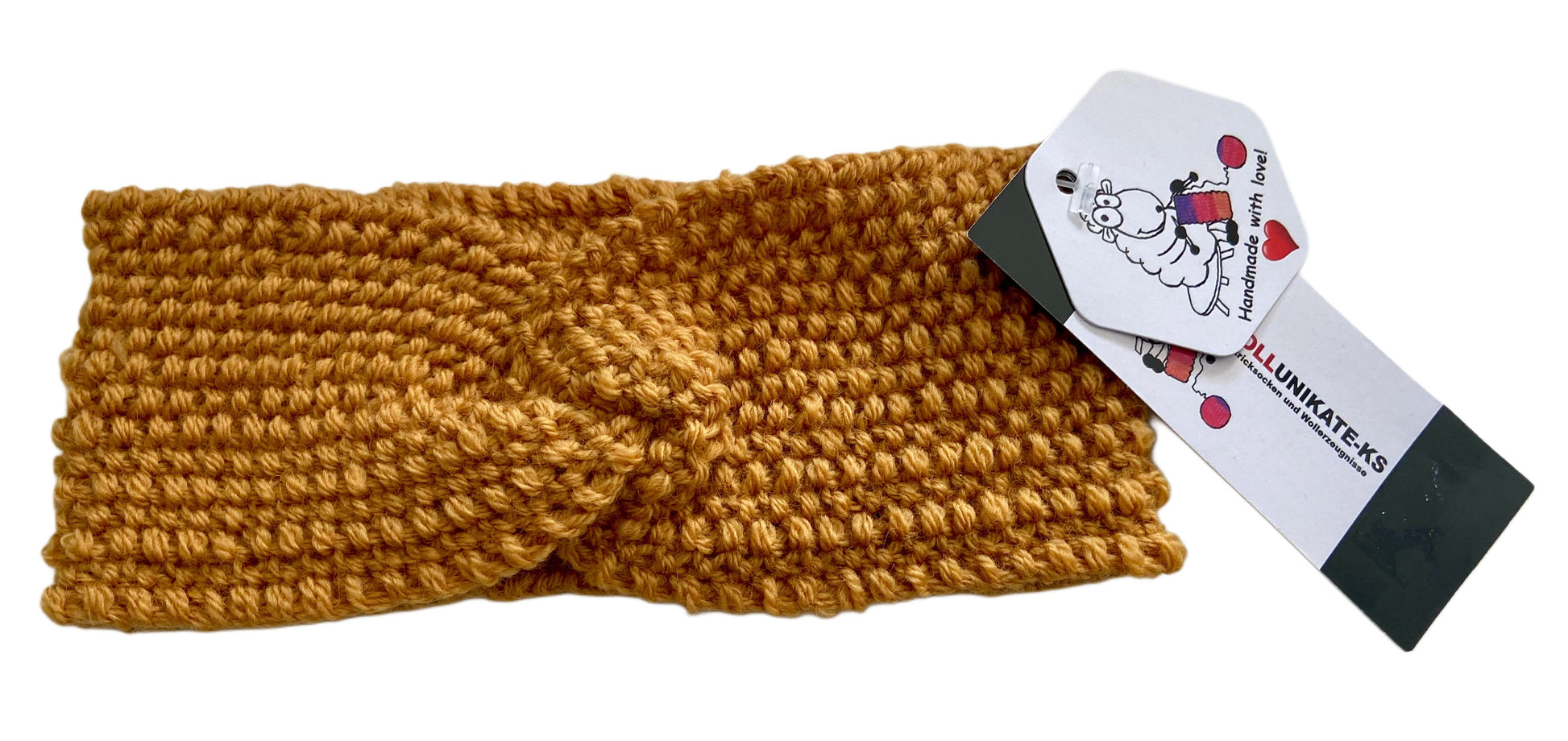 Stirnband mit Twist für Kinder, gestrickt, HANDARBEIT