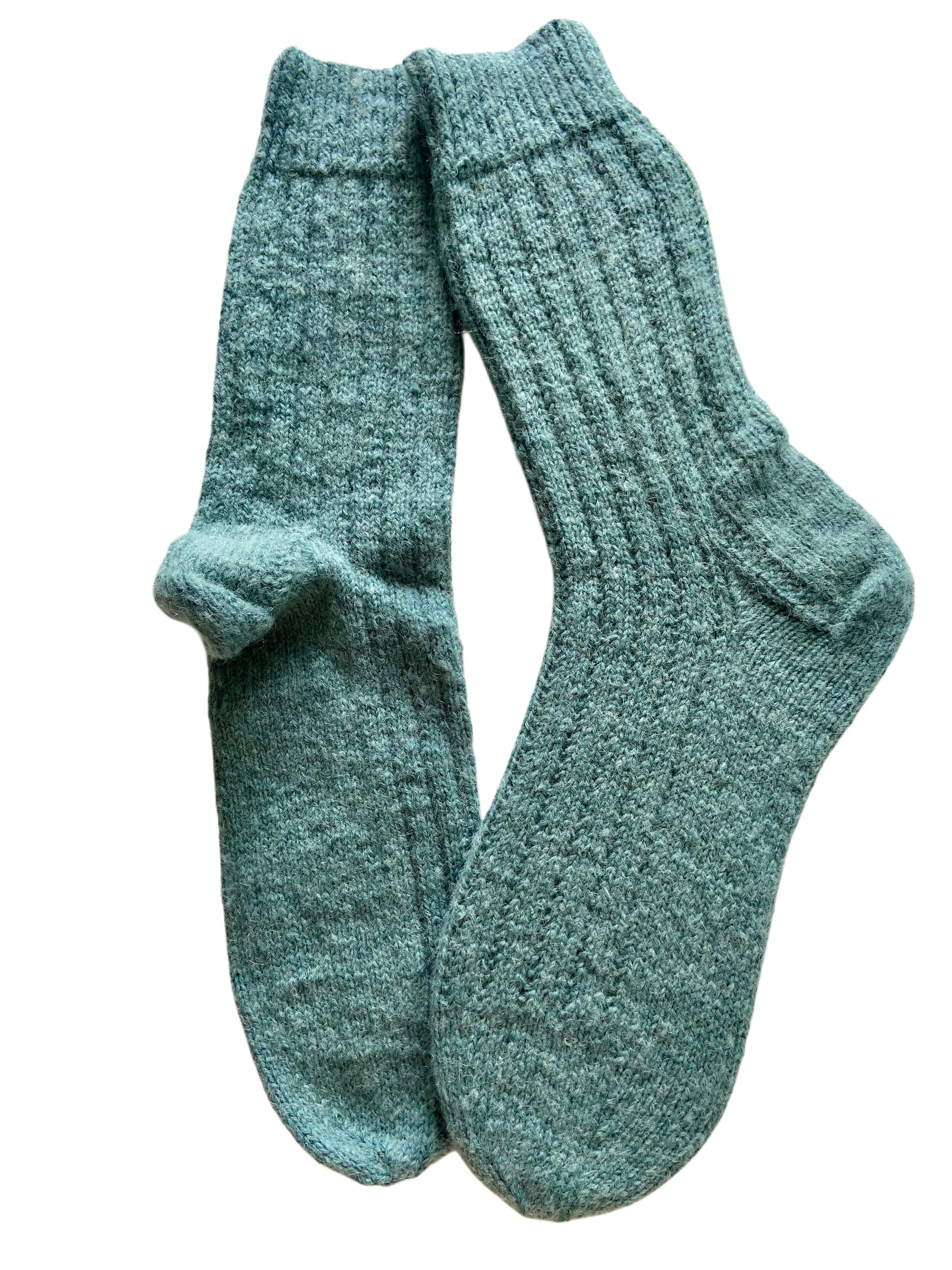 Handgestrickte Socken mit ALPAKA, Gr. 45/46