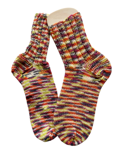 Handgestrickte Socken, Gr. 40/41