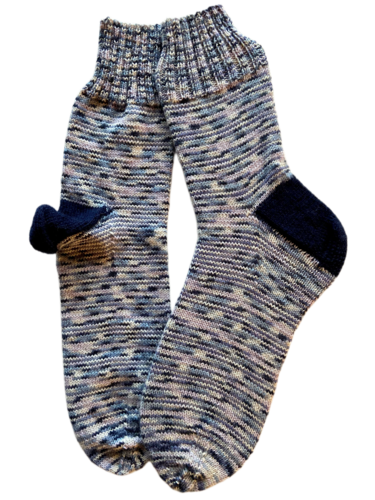 Handgestrickte Socken, Gr. 48/49