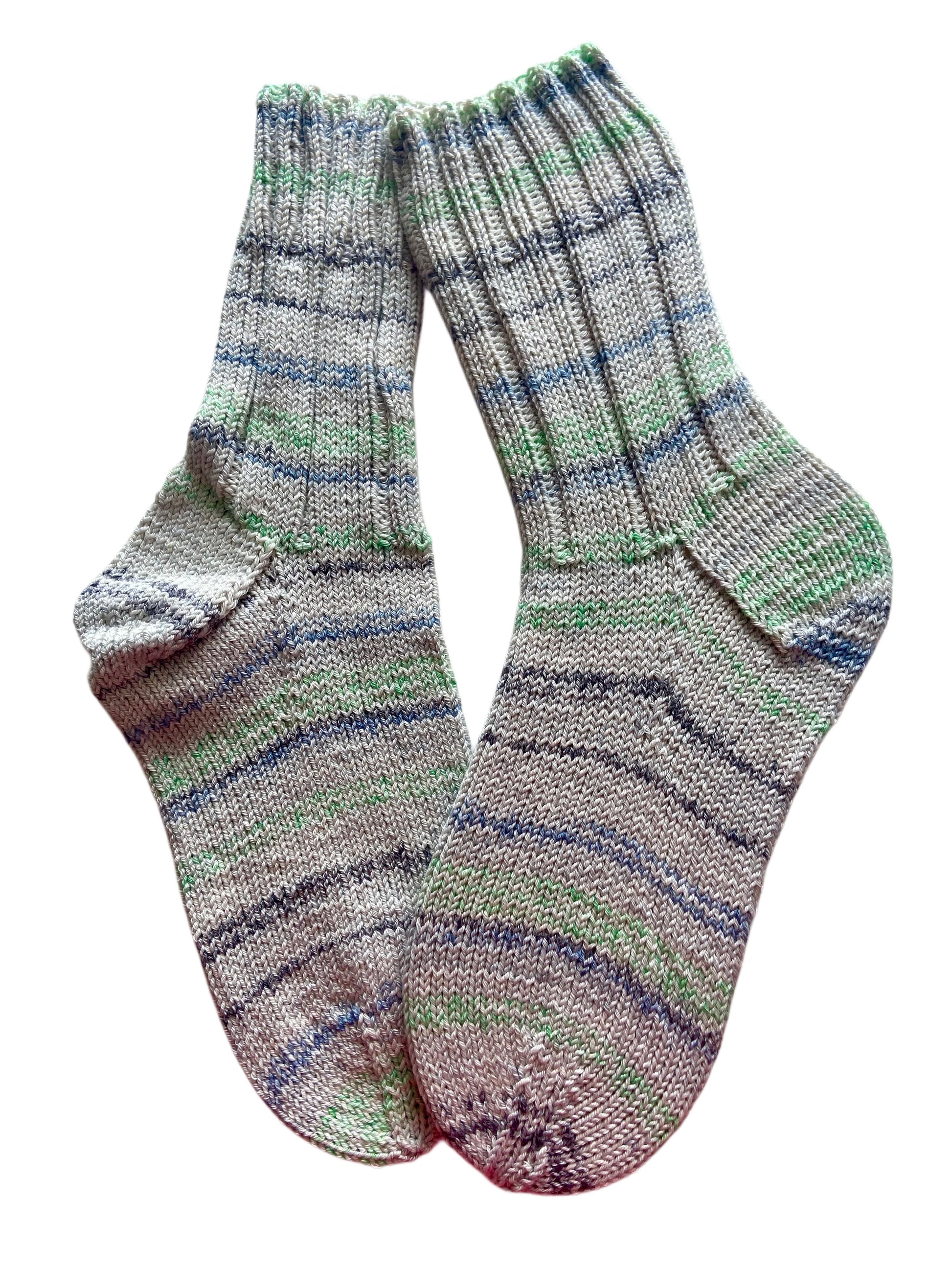 Handgestrickte Socken, Gr. 37/38