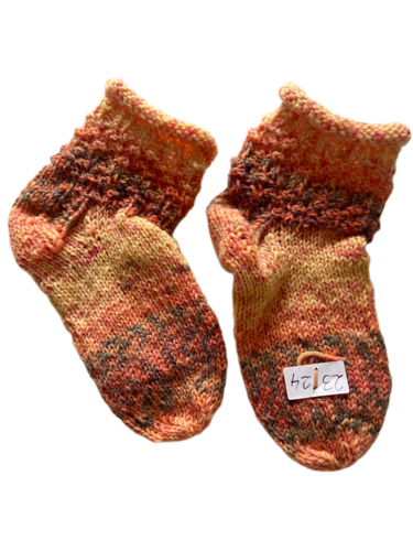 Handgestrickte Socken für Kinder, Gr. 23/24