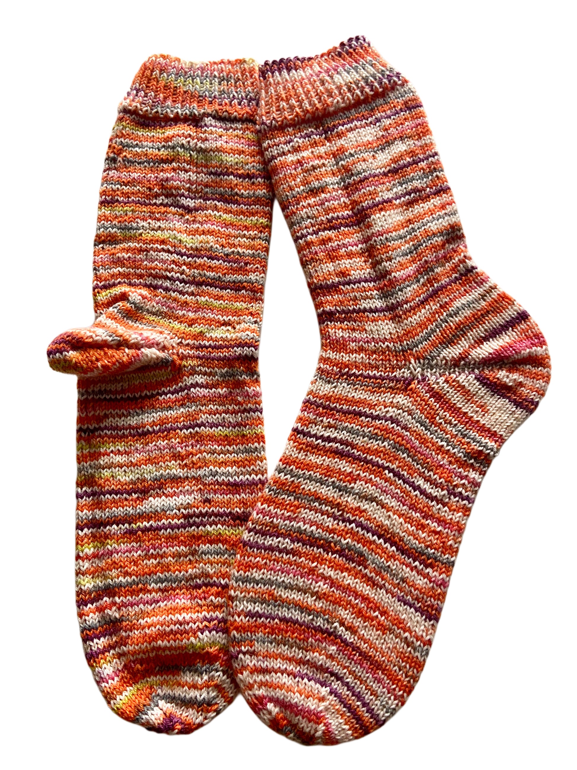 Handgestrickte Socken mit KASCHMIR, Gr. 40/41, 2. Wahl
