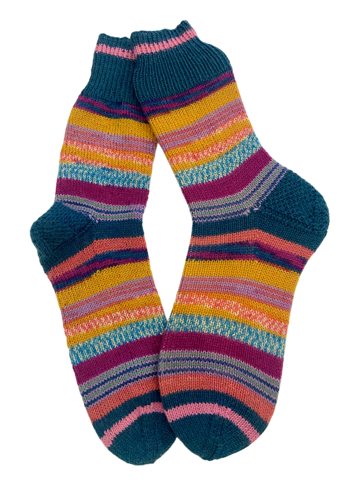 Handgestrickte Socken, Gr. 40/41