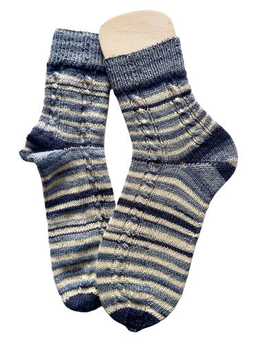 Handgestrickte Socken, Gr. 40/41