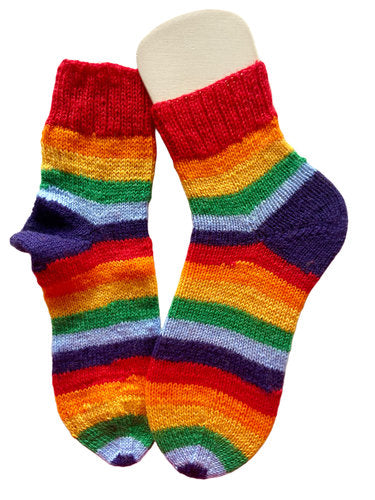Handgestrickte Socken, Gr. 38/39