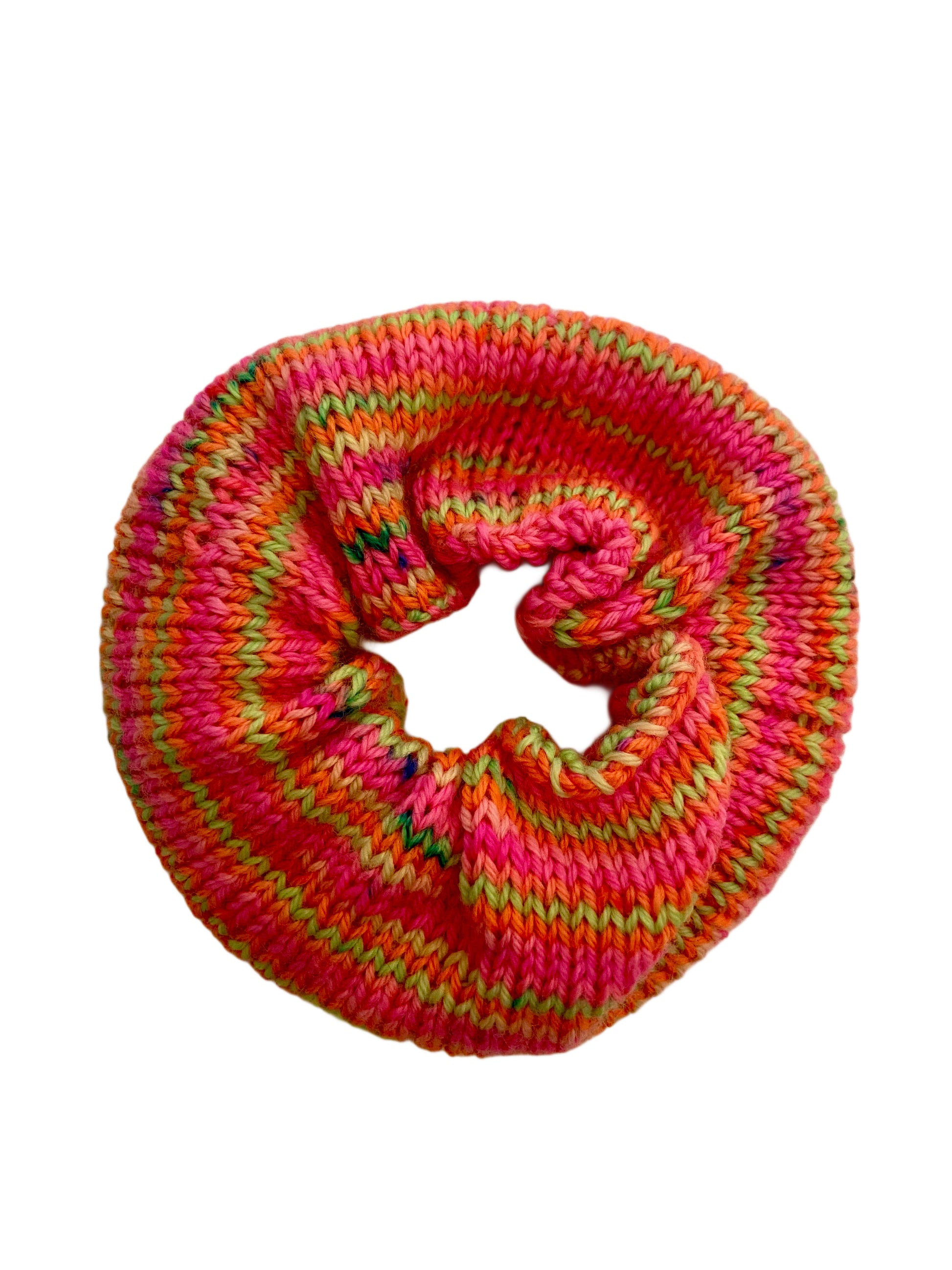 Haargummi, Scrunchie, gestrickt, HANDARBEIT