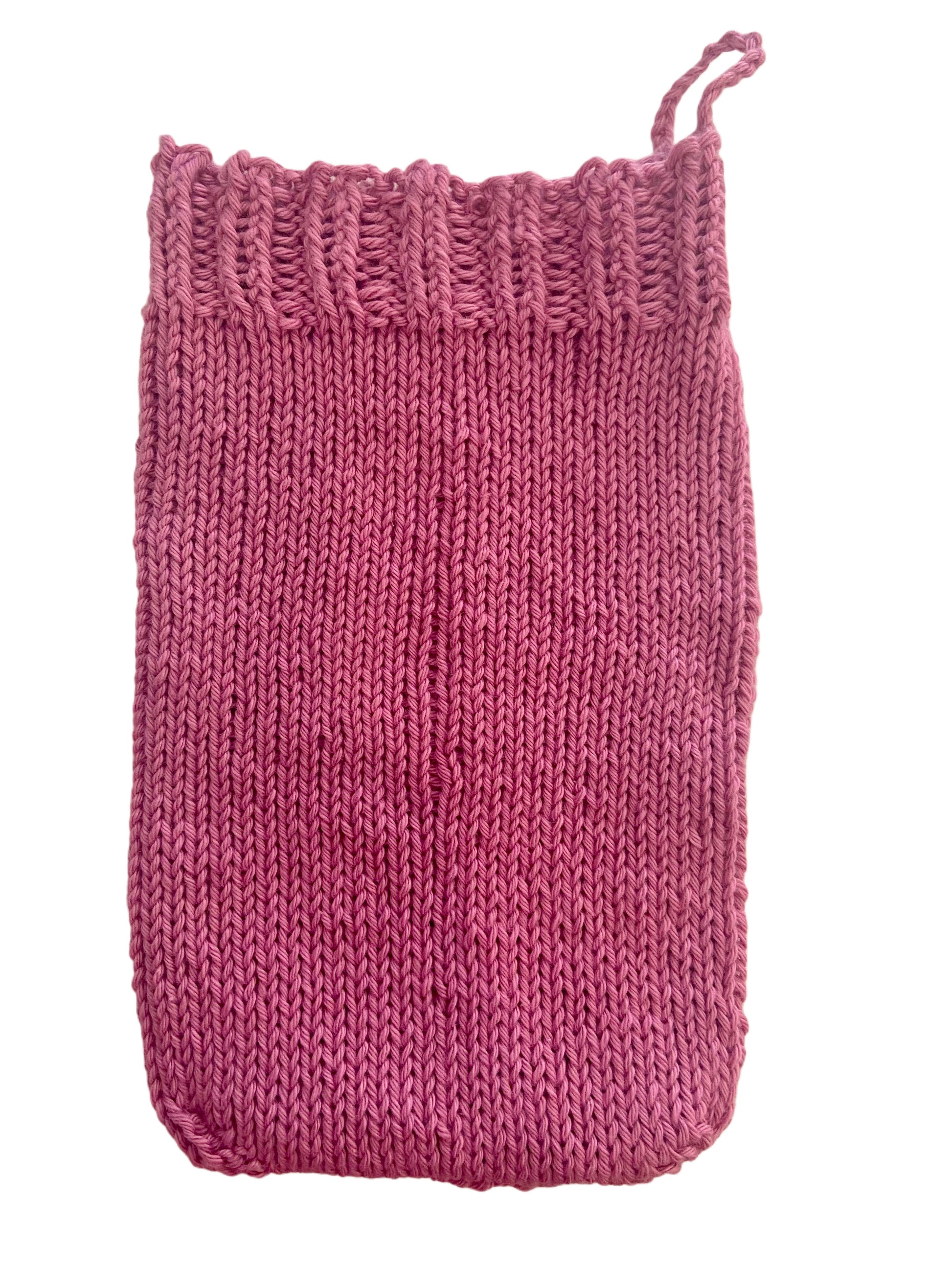 Waschhandschuh, gestrickt, HANDARBEIT