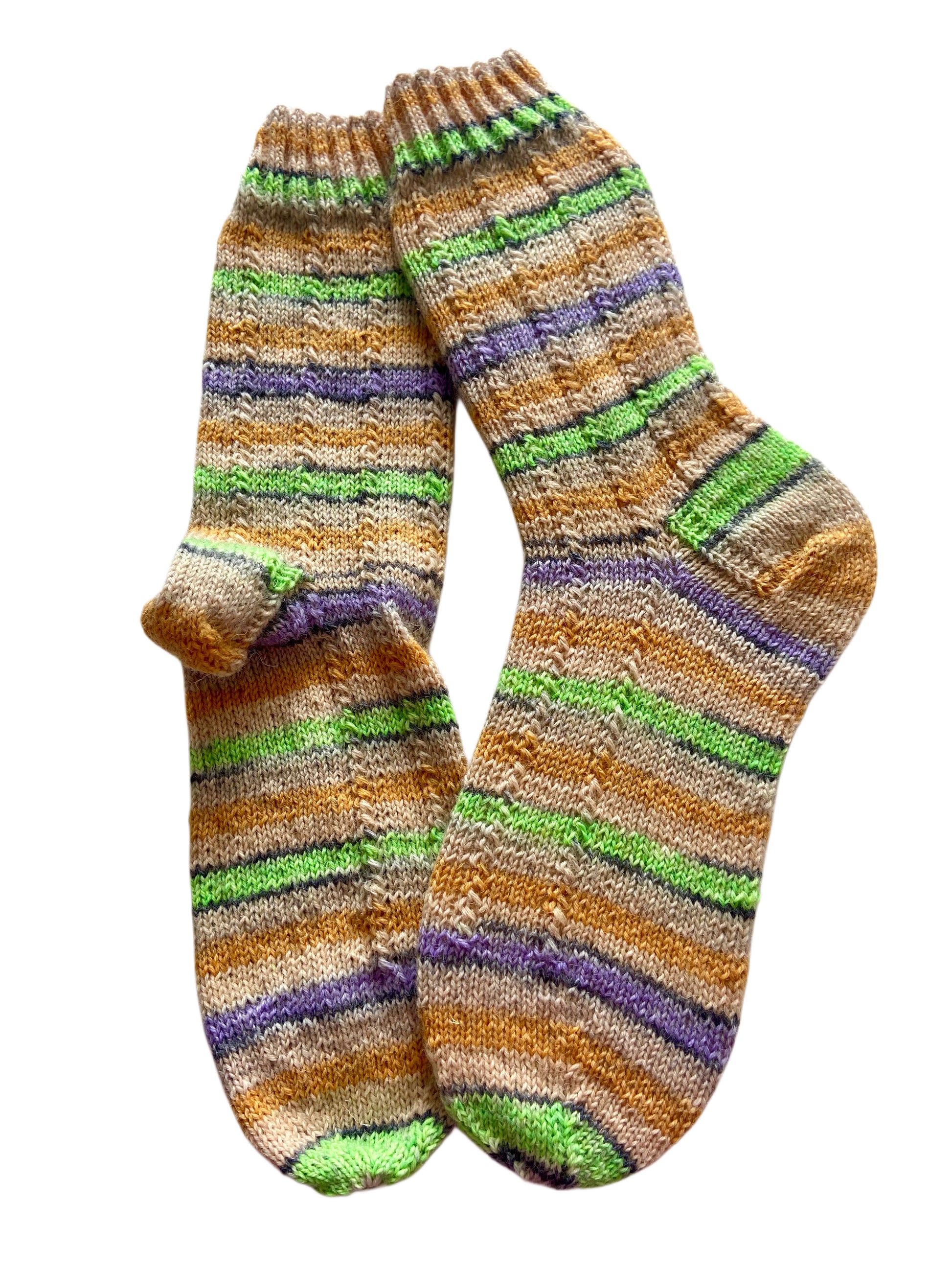 Handgestrickte Socken, Gr. 39/40