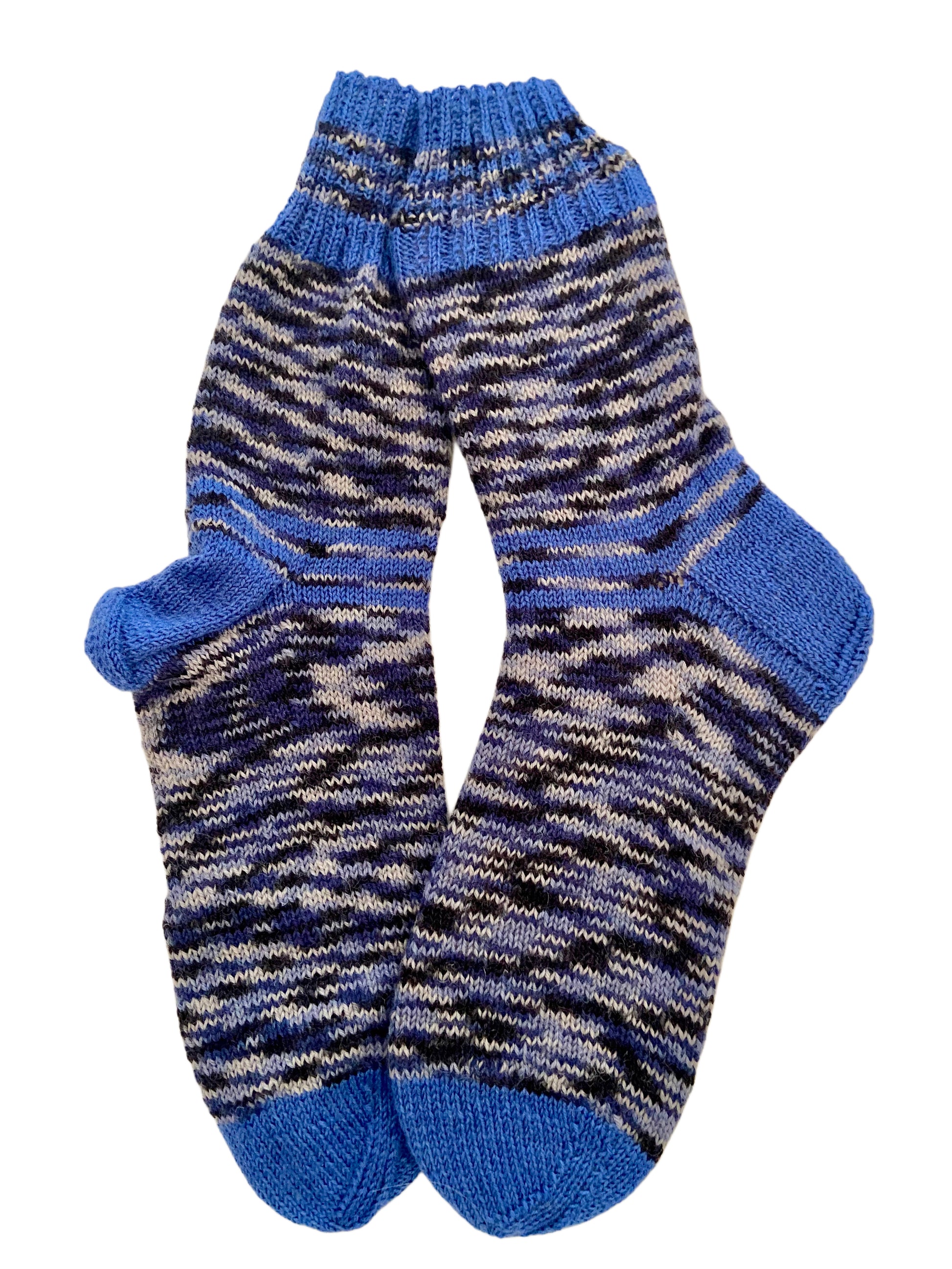 Handgestrickte Socken, Gr. 42/43