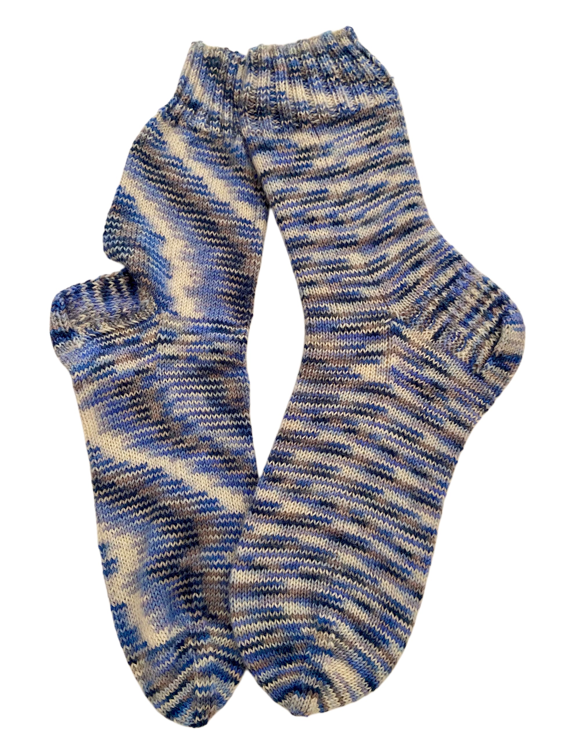 Handgestrickte Socken, Gr. 42/43