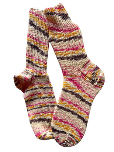Handgestrickte Socken, Gr. 39/40