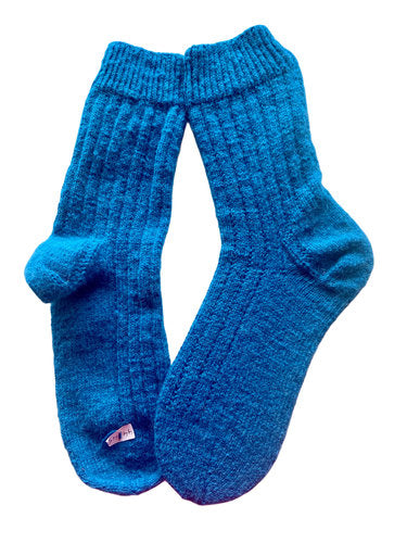 Handgestrickte Socken mit ALPAKA, Gr. 44/45