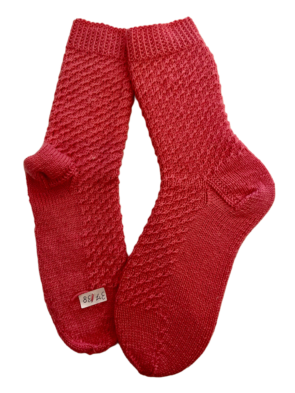 Handgestrickte Socken mit SEIDE, Gr. 37/38
