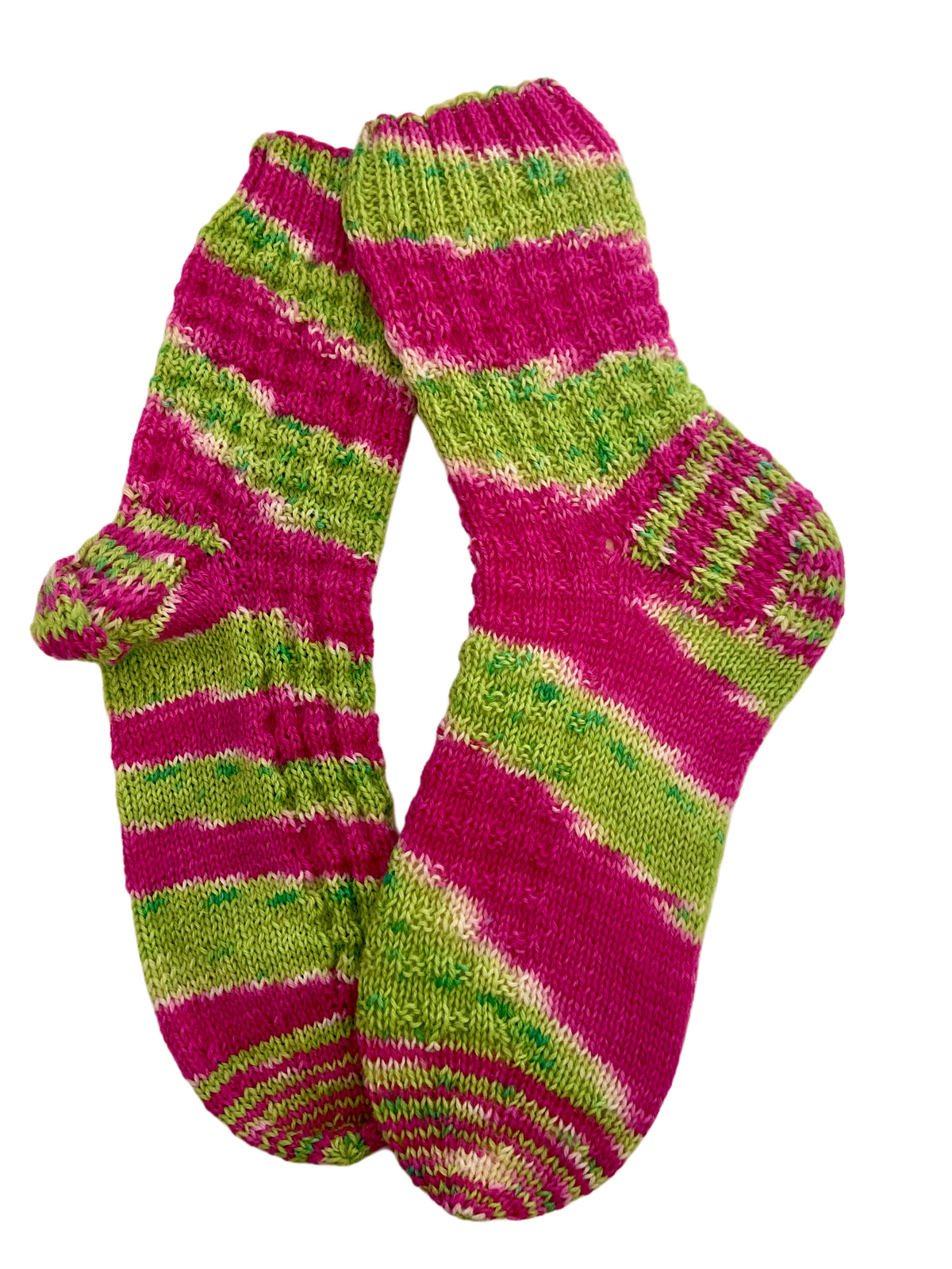 Handgestrickte Socken, Gr. 39/40