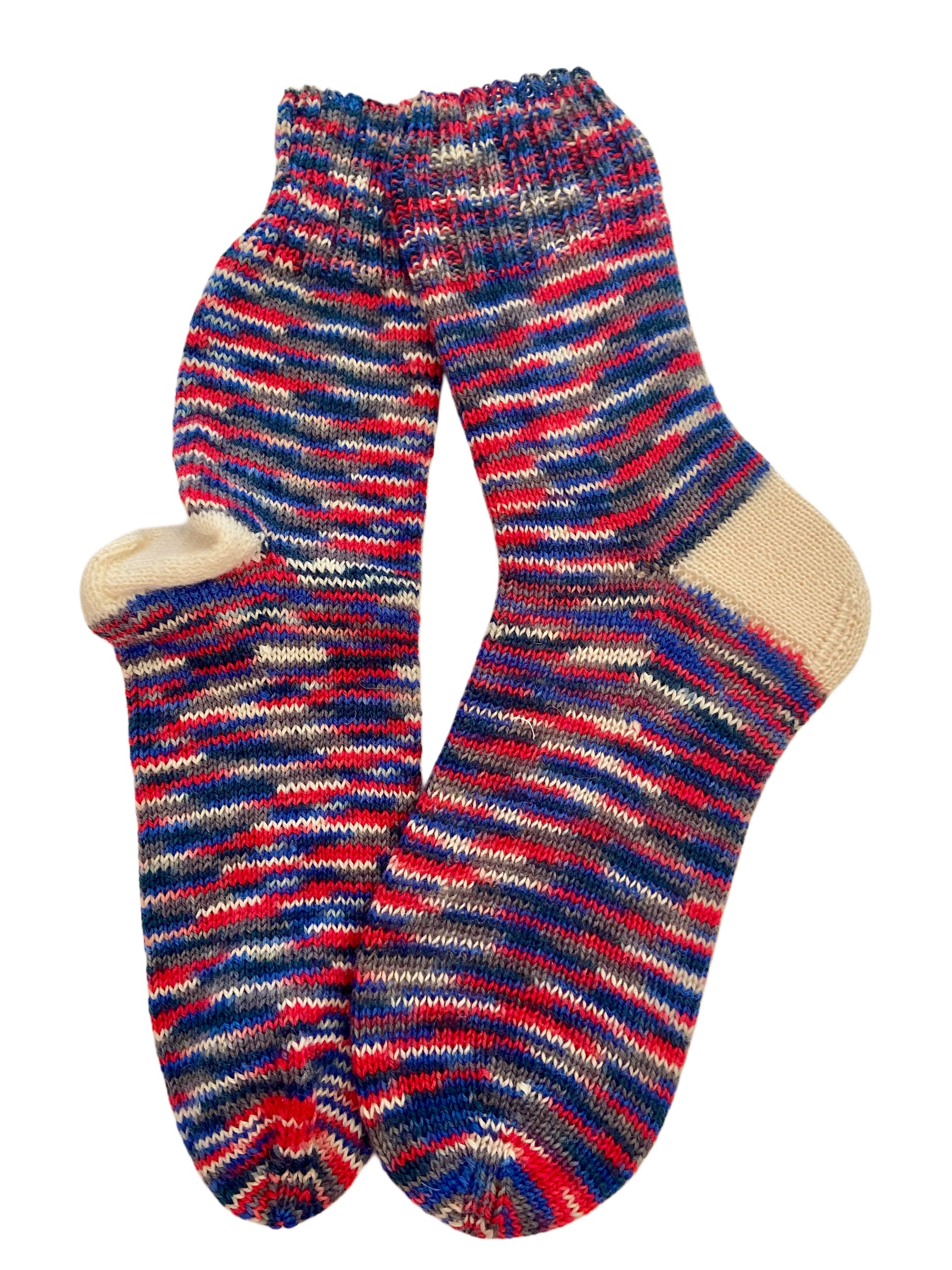 Handgestrickte Socken, Gr. 40/41