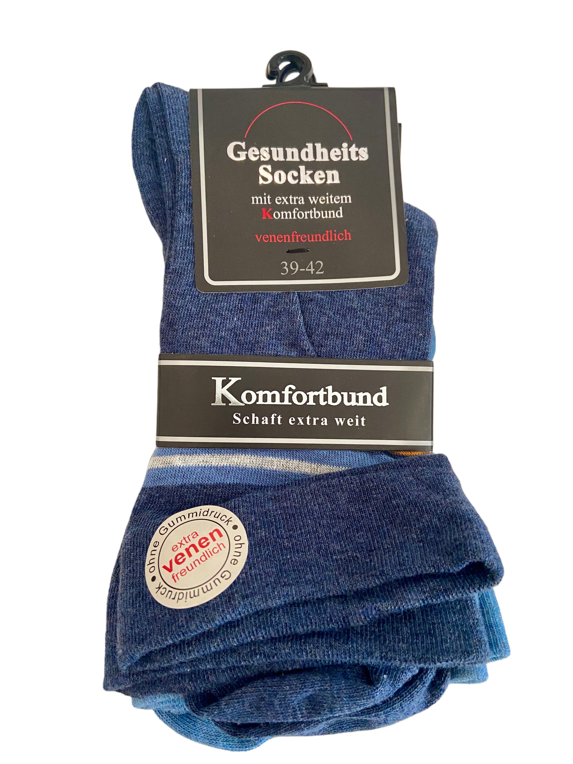 Gesundheitssocken, ohne Gummi, 3er Pack