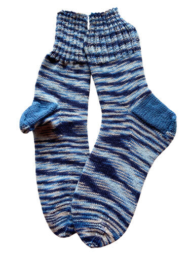 Handgestrickte Socken, Gr. 48/49
