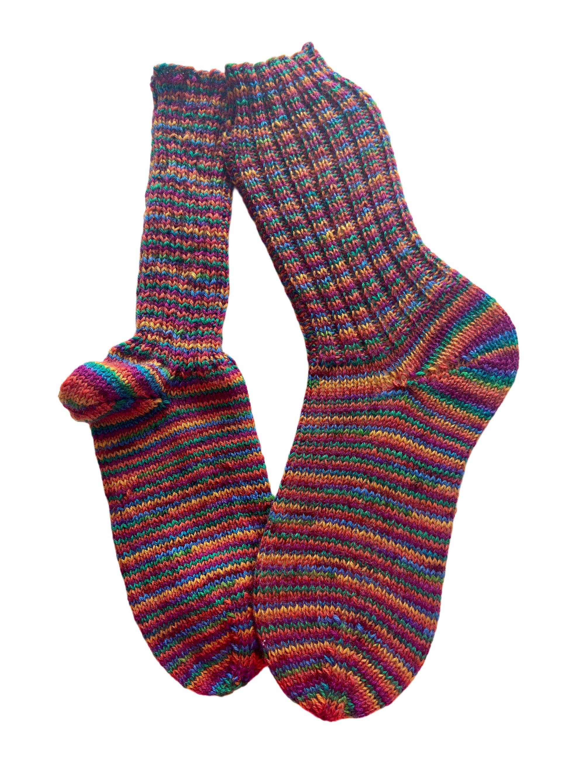 Handgestrickte Socken, Gr. 37/38