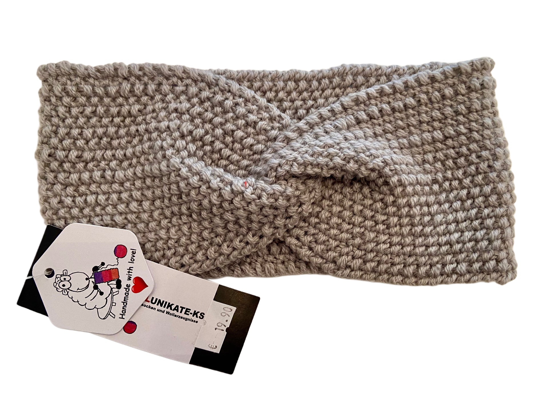 Stirnband mit Twist, gestrickt, HANDARBEIT