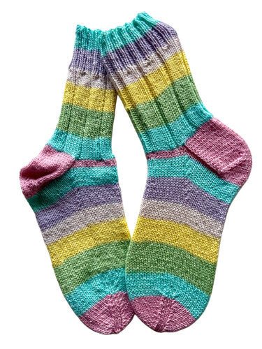 Handgestrickte Socken, Gr. 41/42