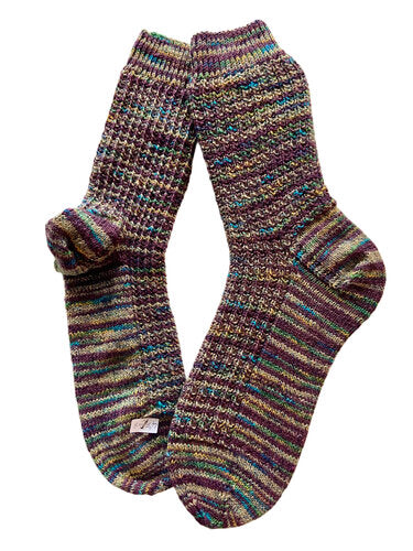 Handgestrickte Socken, Gr. 47/48