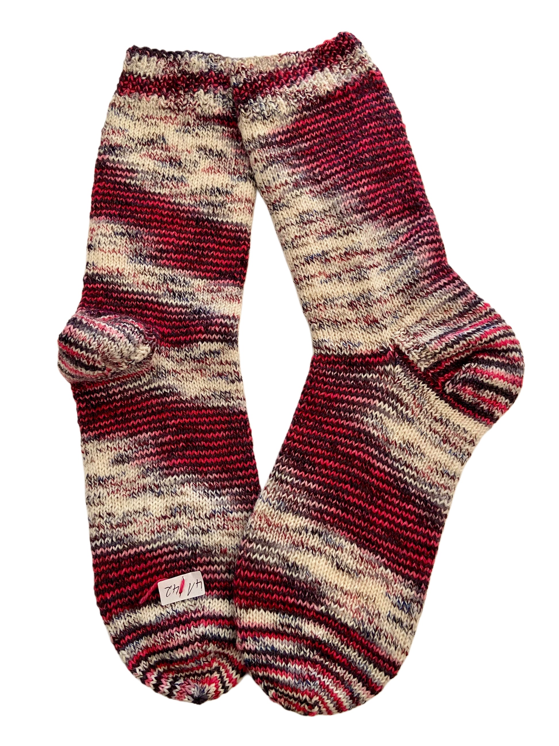 Handgestrickte Socken, Gr. 41/42, handgefärbt