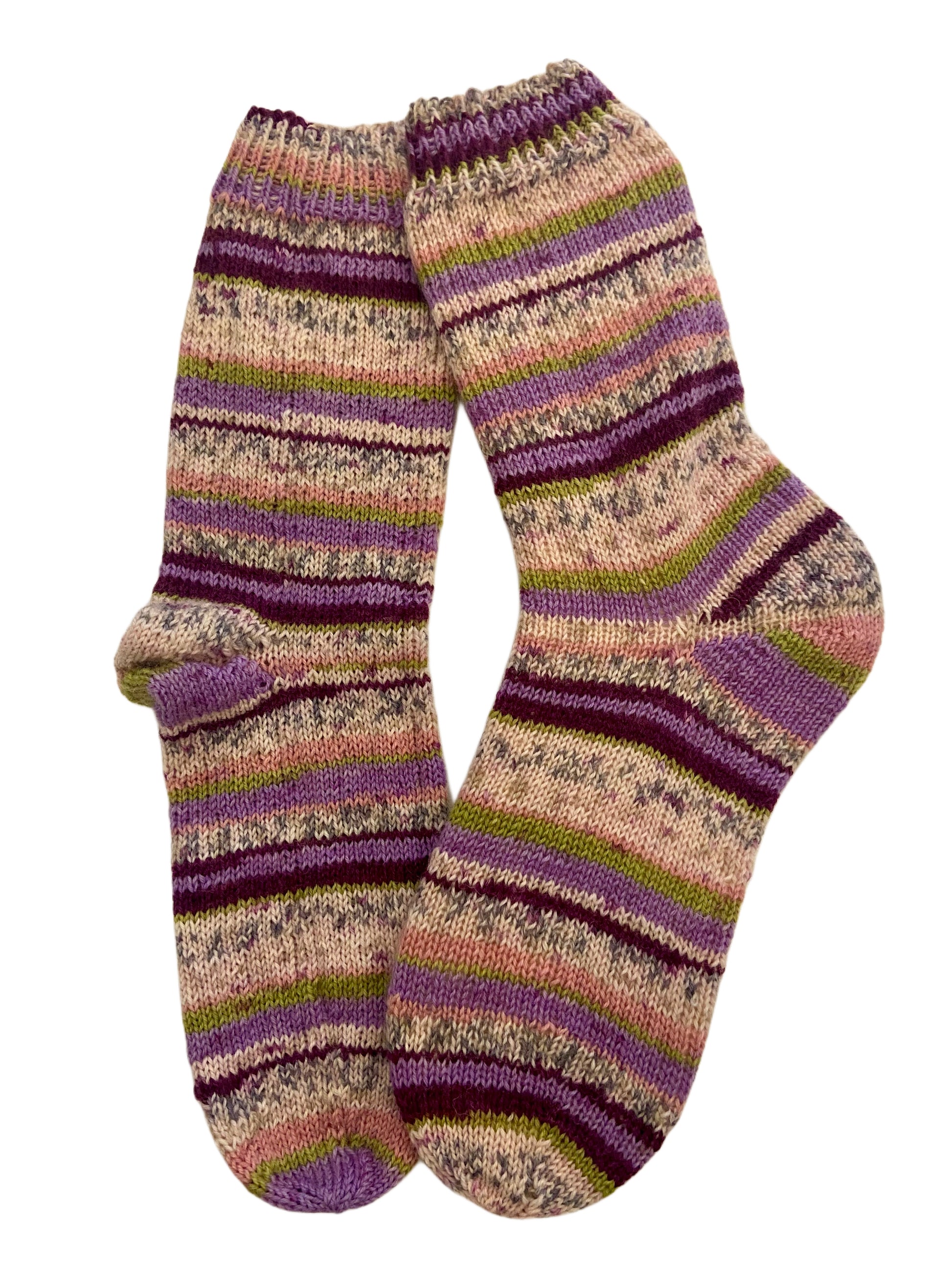 Handgestrickte Socken, Gr. 39/40