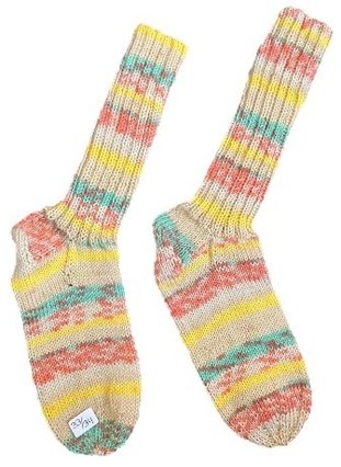 Handgestrickte Socken für Kinder, Gr. 33/34