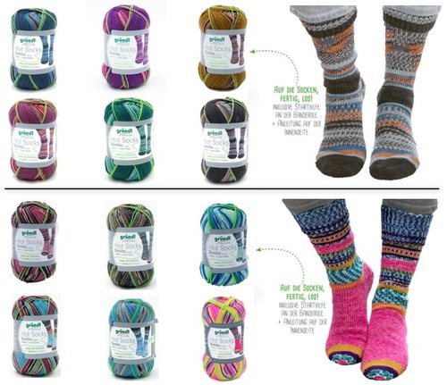 Sockenwolle, Hot Socks Simila, von GRÜNDL, 4-fach Strumpfwolle, (7,29€ / 100g)