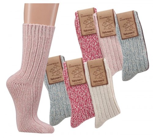 Norweger-Socken mit Schafwolle