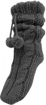 SALE! Dicke, warme Haussocken mit ABS und Teddy-Futter, one-size, braun, extra-flauschig