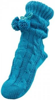 SALE! Dicke, warme Haussocken mit ABS und Teddy-Futter, one-size, braun, extra-flauschig
