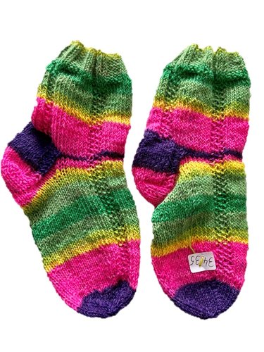 Handgestrickte Socken, Gr. 34/35