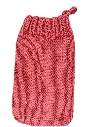 Waschhandschuh, gestrickt, HANDARBEIT