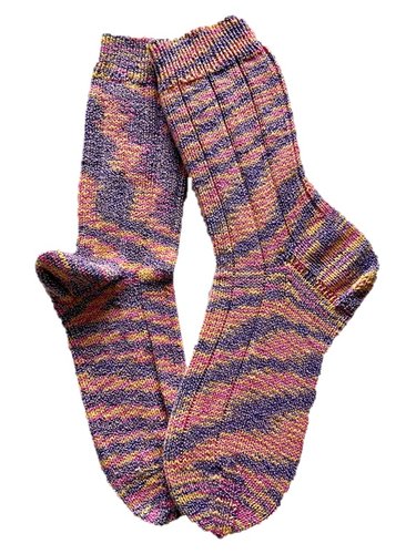 Handgestrickte Socken, Gr. 42/43